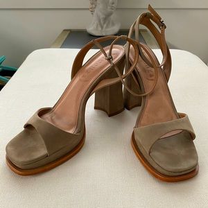 Vicenza strapless platform heels - new w/o box